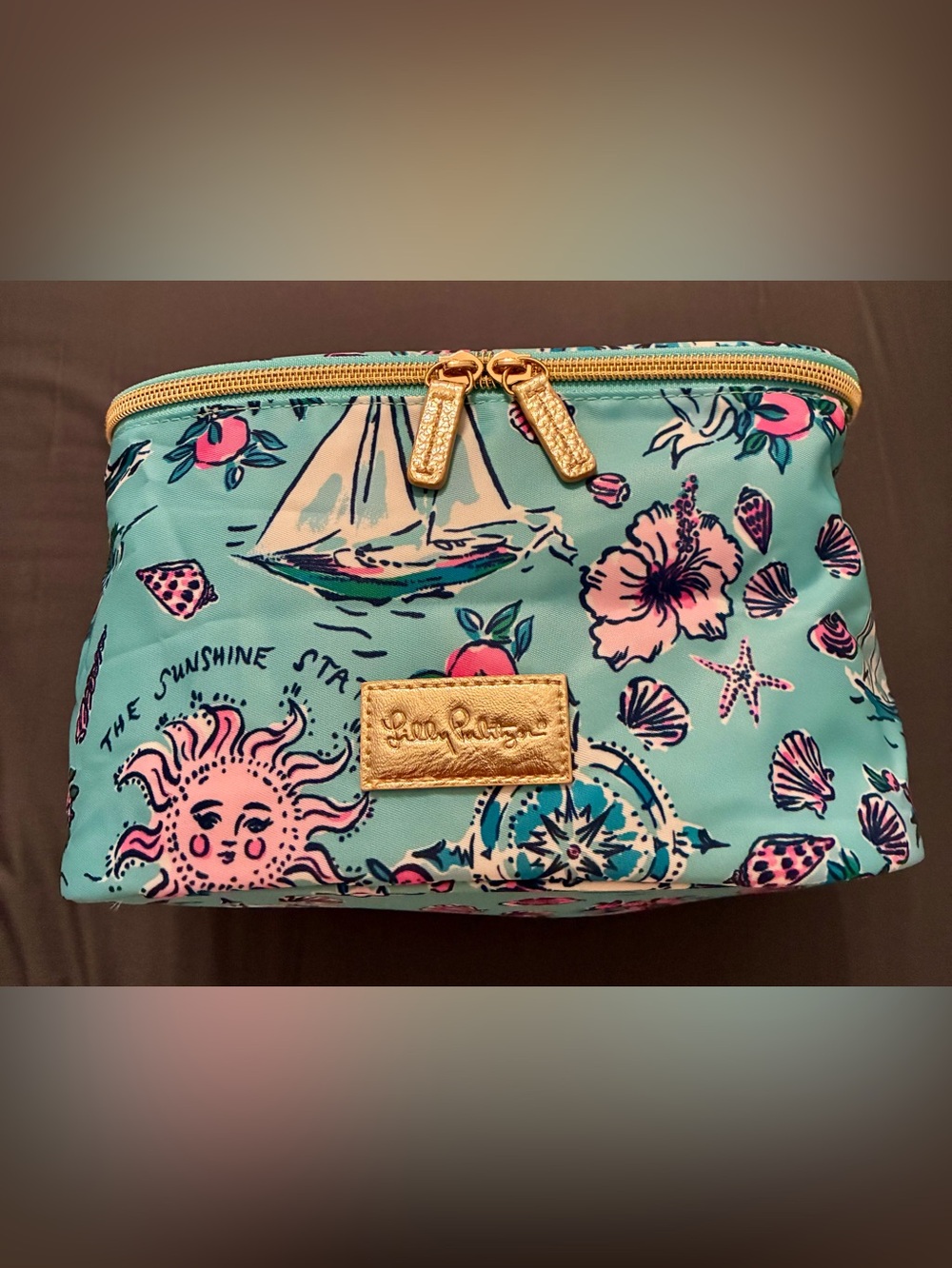 Travel Cosmetic Case - Adorable Florida Destinations Print - Picture 2 of 4